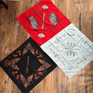 Three Harley Davidson bandanas
Cancun and Huntsville Alabama 
Early 2000s